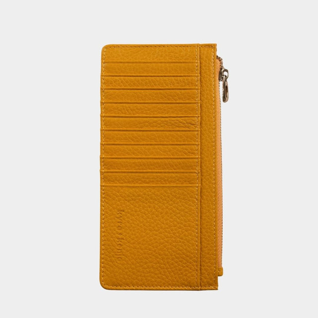 Large Zip Card Holder Mustard