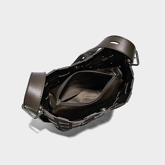 Clara Woven Bag Chocolate