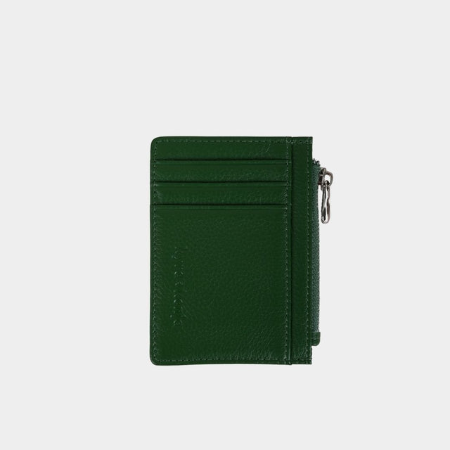Small Zip Card Holder Khaki Green