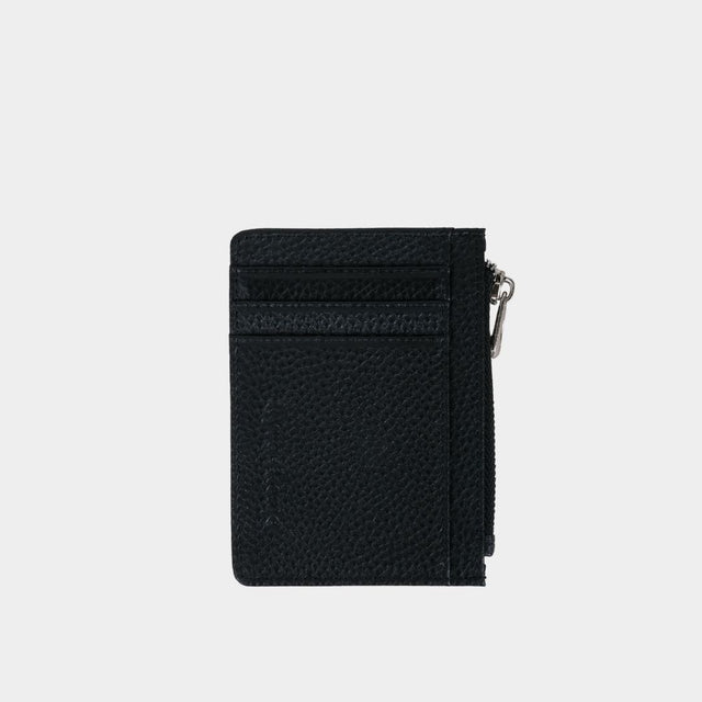 Small Zip Card Holder Black