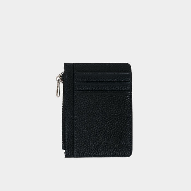 Small Zip Card Holder Black