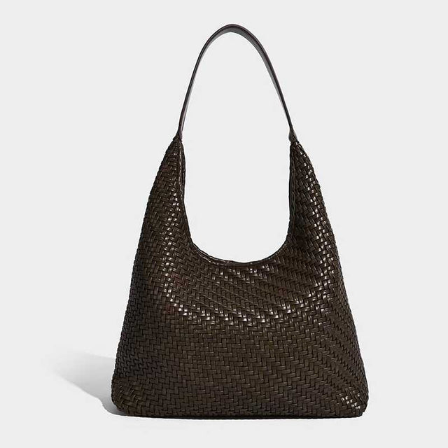 Naya Woven Hobo Bag Chocolate
