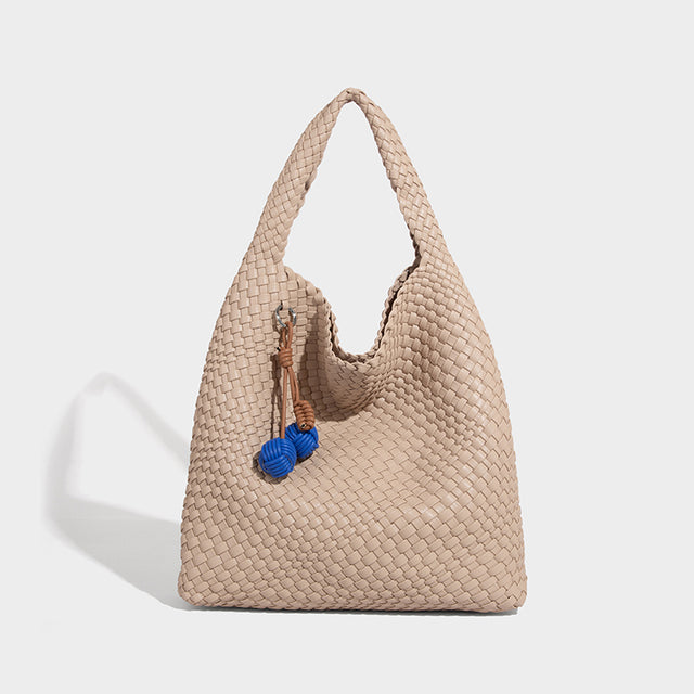Camilla Woven Tote Taupe