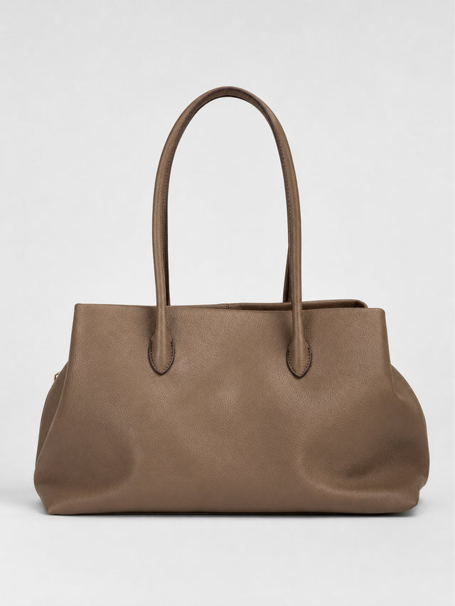 Cove Taupe Shoulder Tote