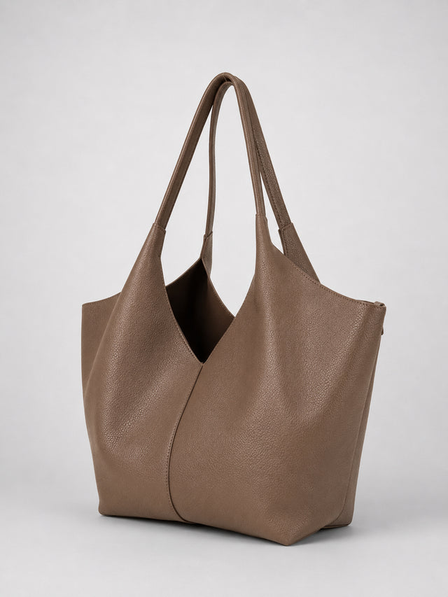 Nola Relaxed Tote Taupe