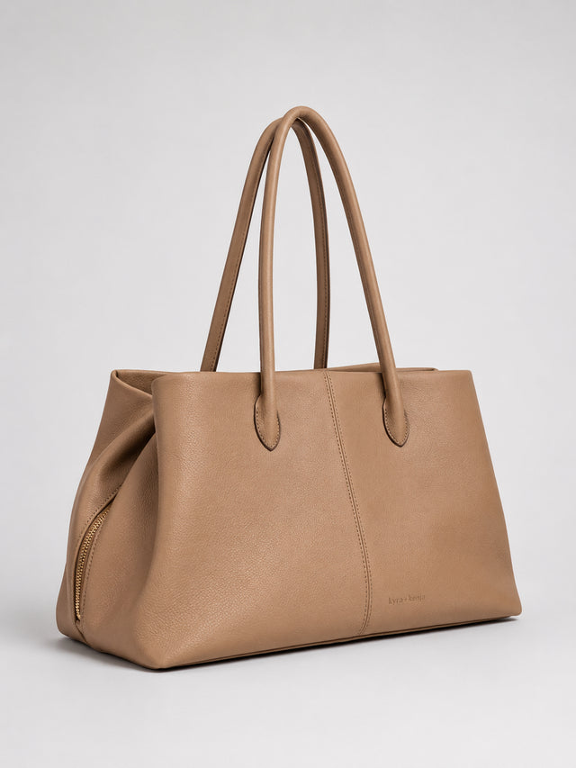 Cove Beige Shoulder Tote