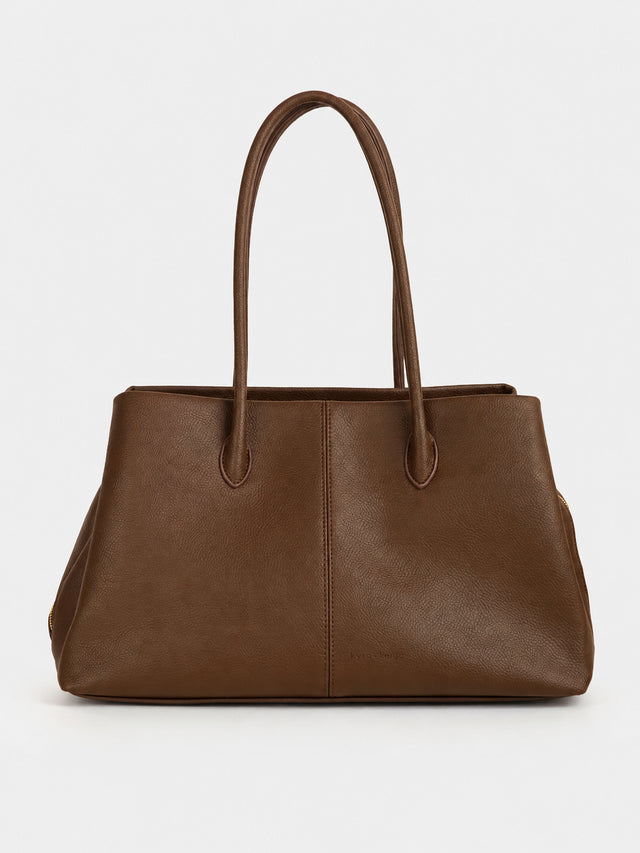 Cove Chocolate Shoulder Tote