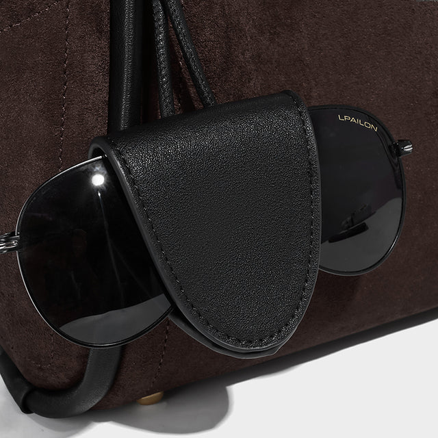 Sophia Shoulder Bag Suede Chocolate