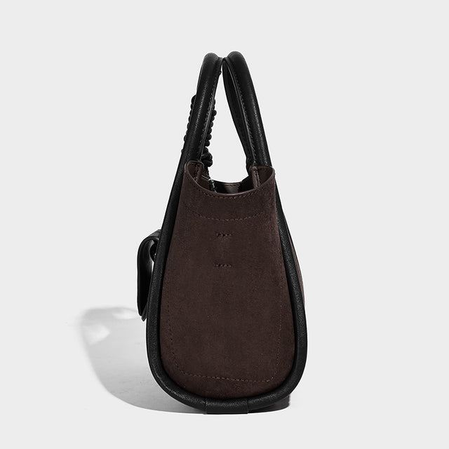 Sophia Shoulder Bag Suede Chocolate