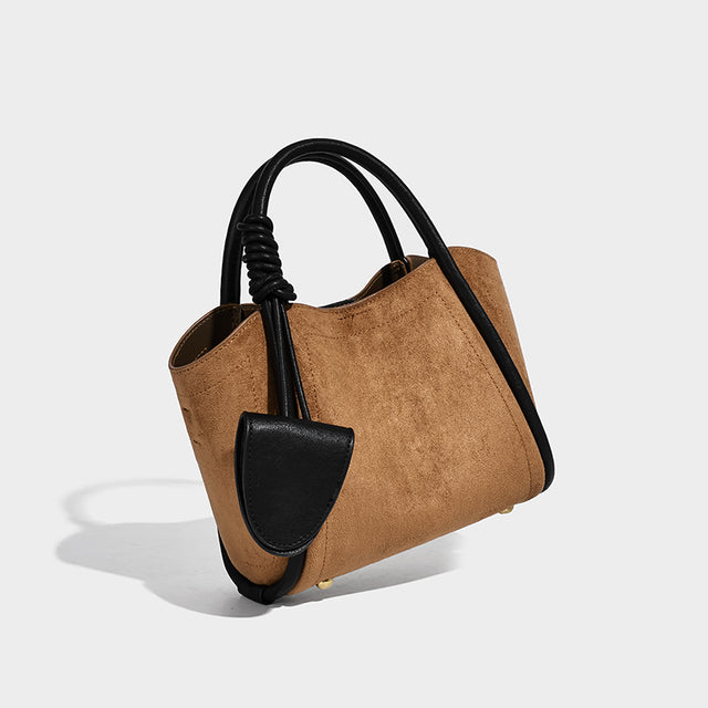 Sophia Shoulder Bag Suede Brown