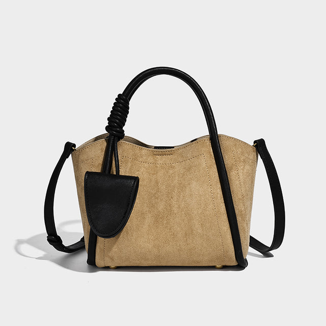Sophia Shoulder Bag Suede Beige