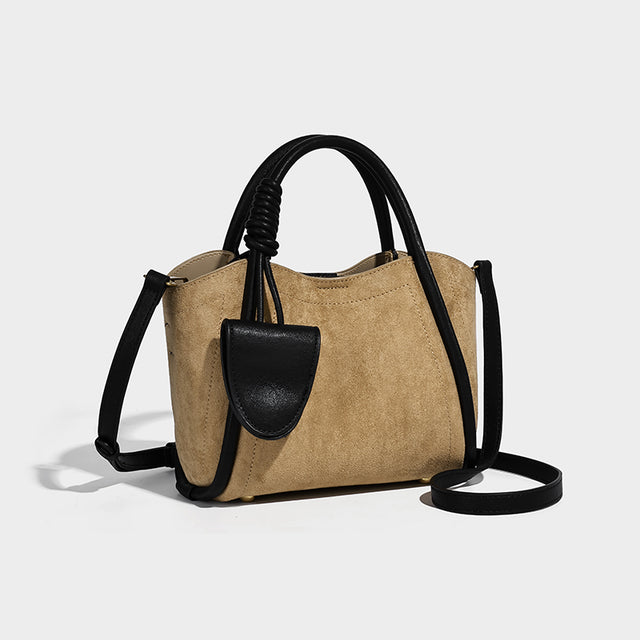 Sophia Shoulder Bag Suede Beige