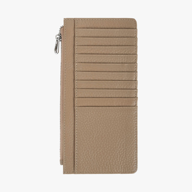 Large Zip Card Holder Chestnut