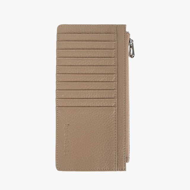 Large Zip Card Holder Chestnut