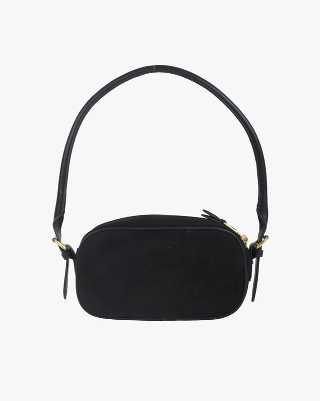 Mitsy Shoulder Suede Black