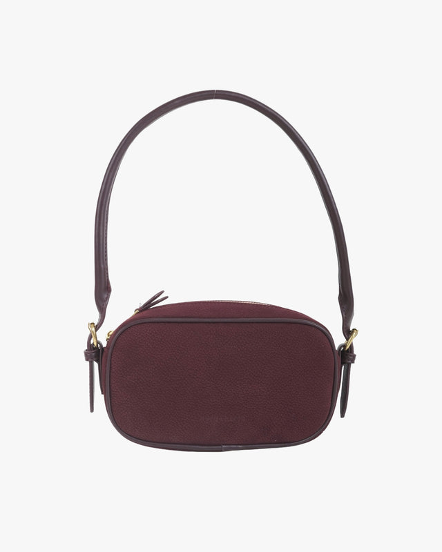 Mitsy Shoulder Suede Burgundy