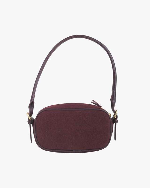 Mitsy Shoulder Suede Burgundy