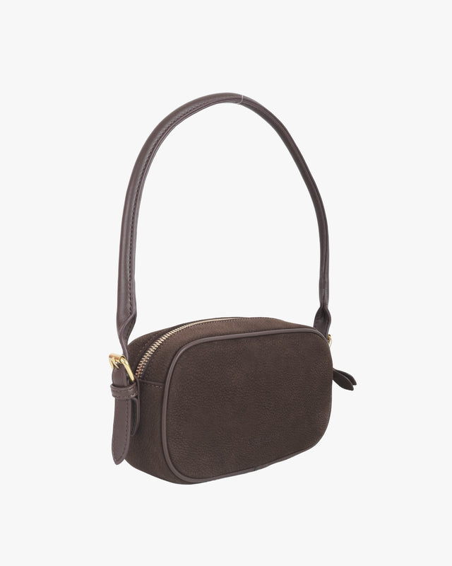 Mitsy Shoulder Suede Chocolate