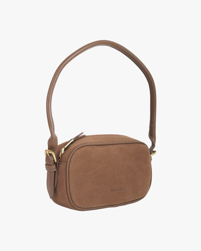 Mitsy Shoulder Suede Beige
