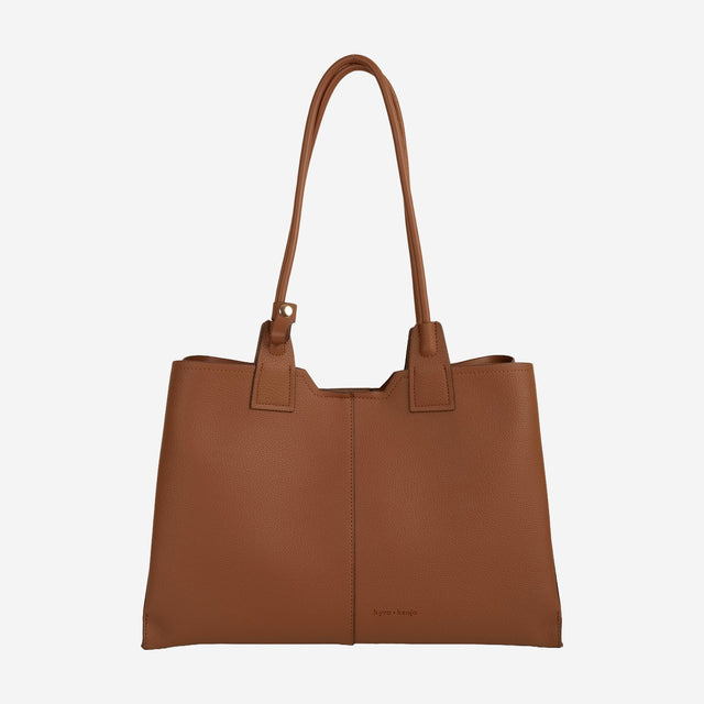 Kaia Tan Structured Tote - Large