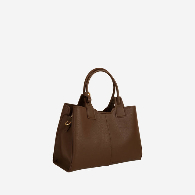 Kaia Chocolate Structured Tote