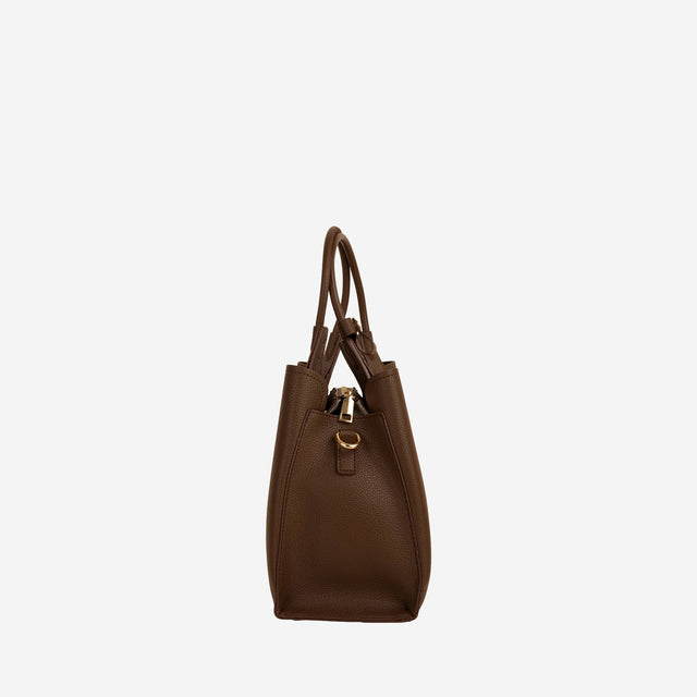 Kaia Chocolate Structured Tote