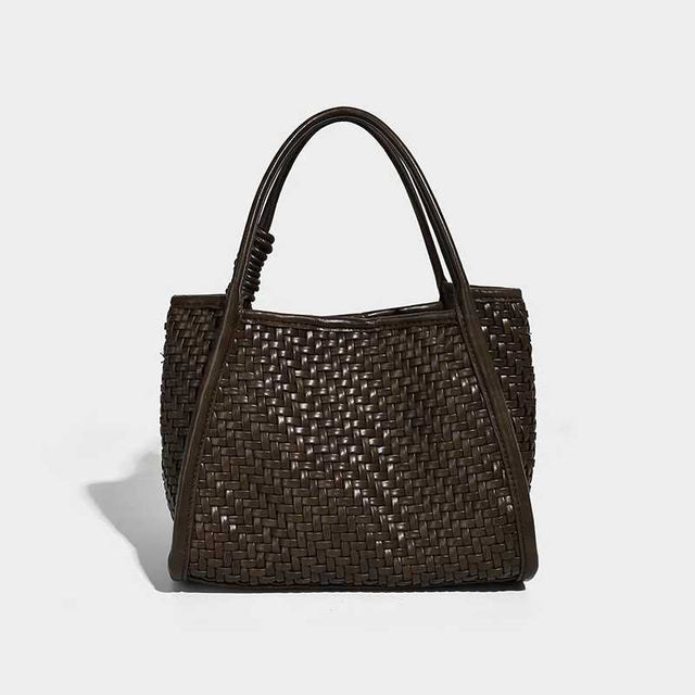 Siena Woven Mini Tote Chocolate