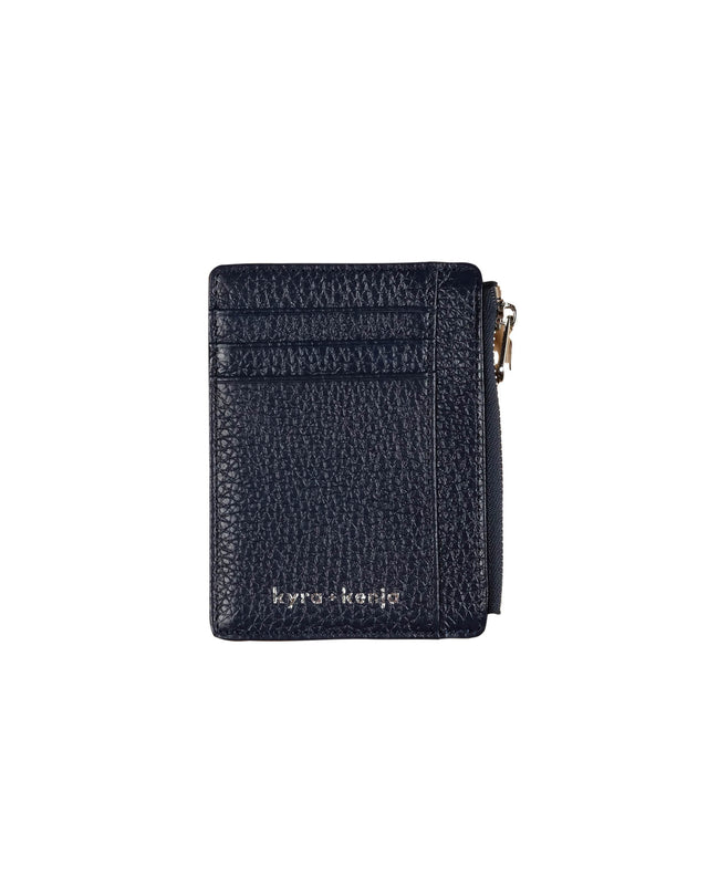 Zip Card Holder Navy Blue