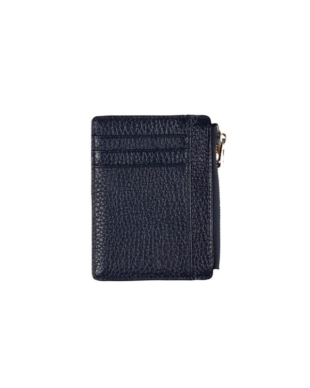 Zip Card Holder Navy Blue