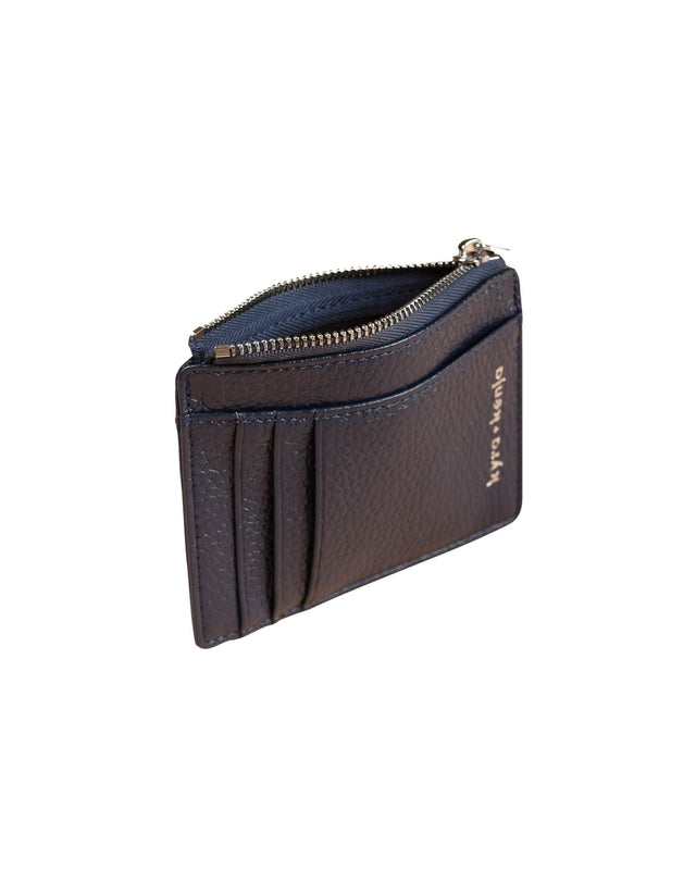 Zip Card Holder Navy Blue