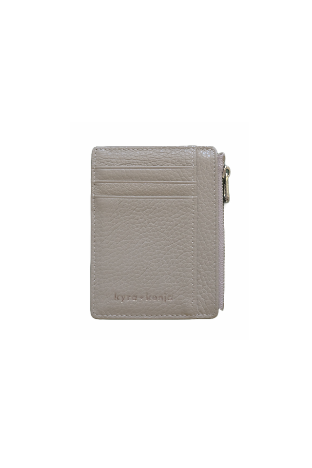 Zip Card Holder Light Taupe
