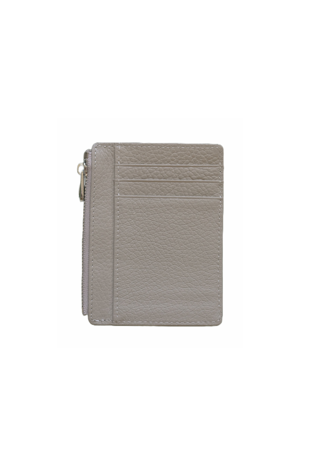 Zip Card Holder Light Taupe