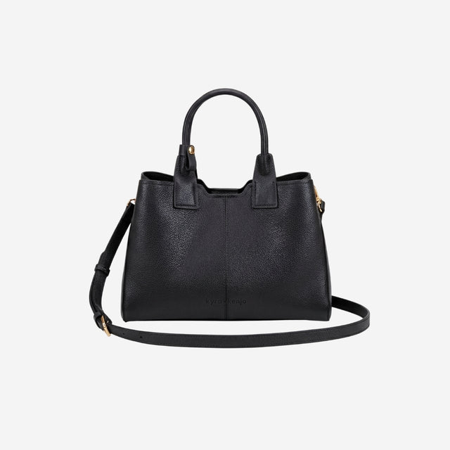 Kaia Black Structured Tote