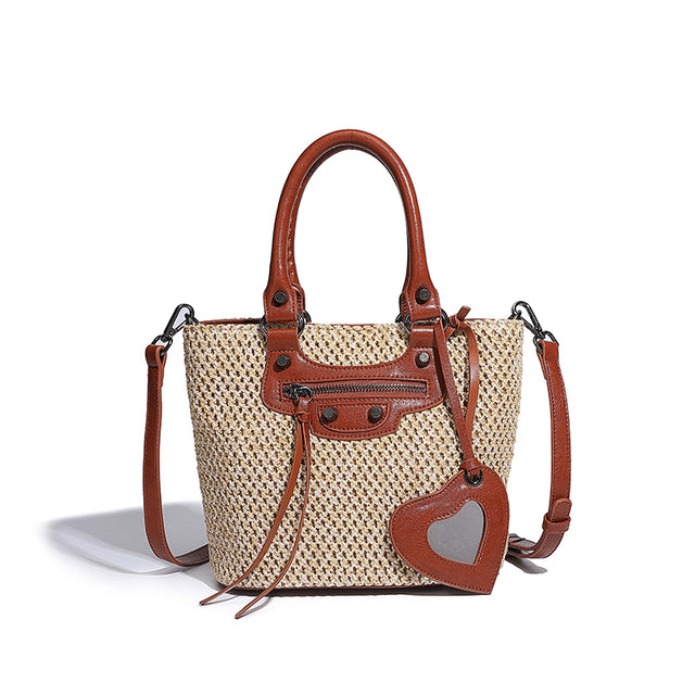 Mila Natural Raffia Camel