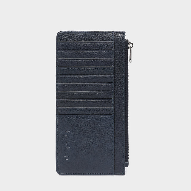 Large Zip Card Holder Dark Navy