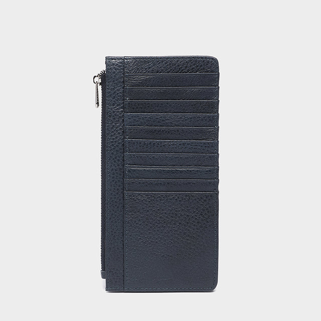 Large Zip Card Holder Dark Navy