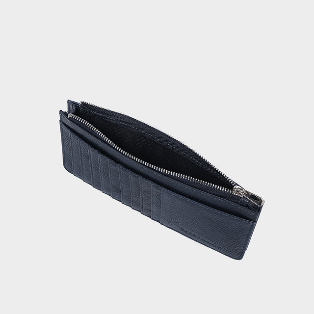 Large Zip Card Holder Dark Navy