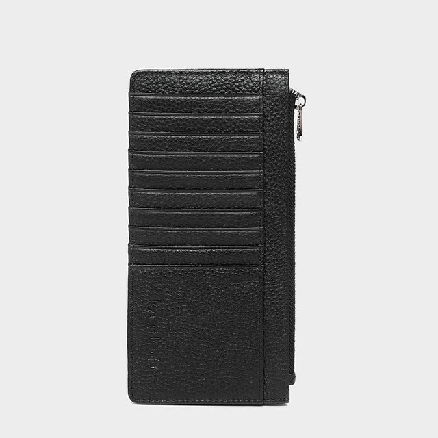 Large Zip Card Holder Black