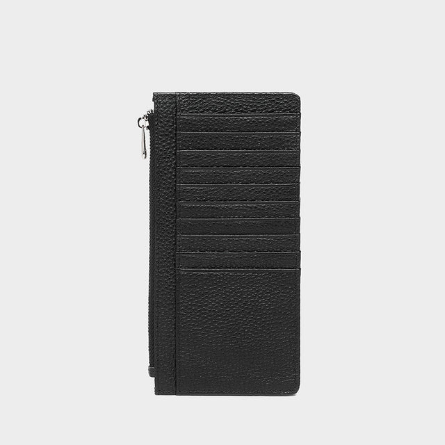 Large Zip Card Holder Black