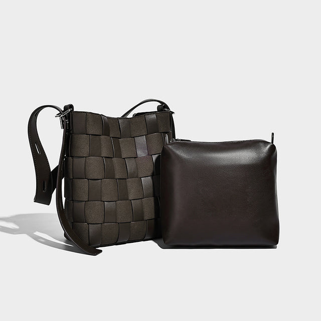 Clara Woven Bag Chocolate