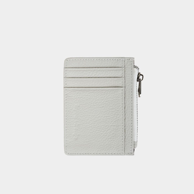 Small Zip Card Holder Off White