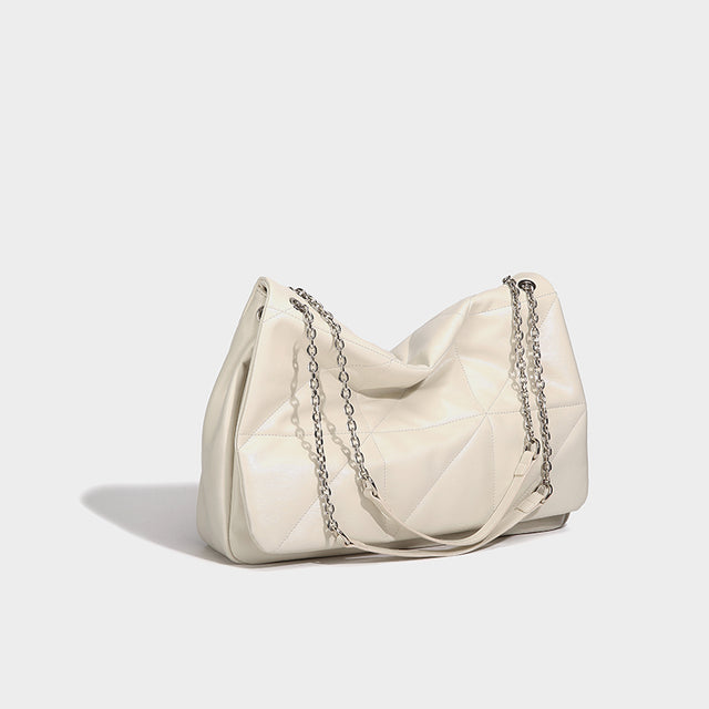 Myra Shoulder Bag Textured Cream