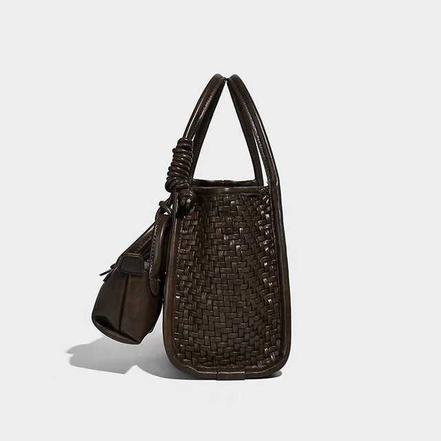 Siena Woven Mini Tote Chocolate