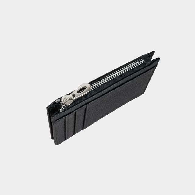 Small Zip Card Holder Black