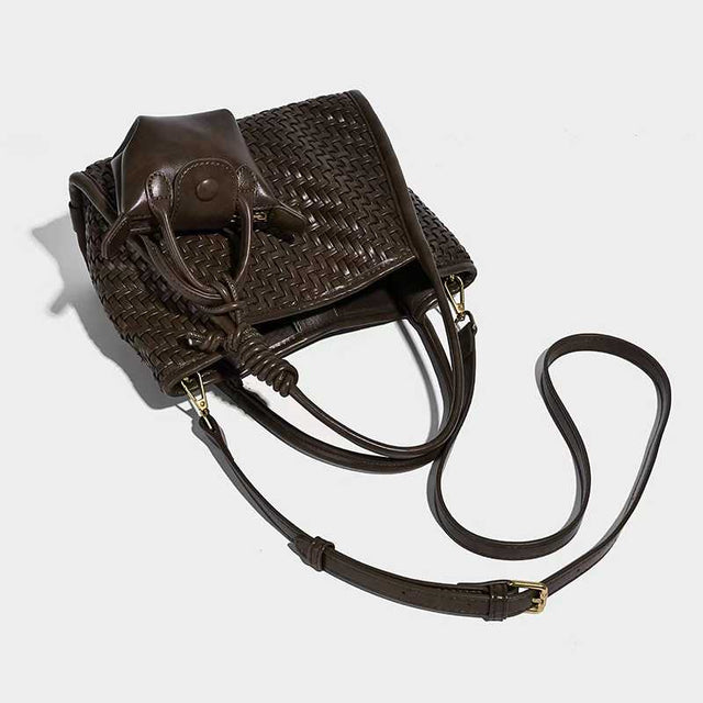Siena Woven Mini Tote Chocolate