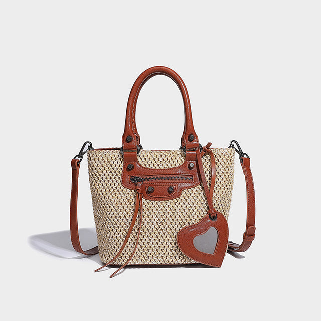 Mila Natural Raffia Camel