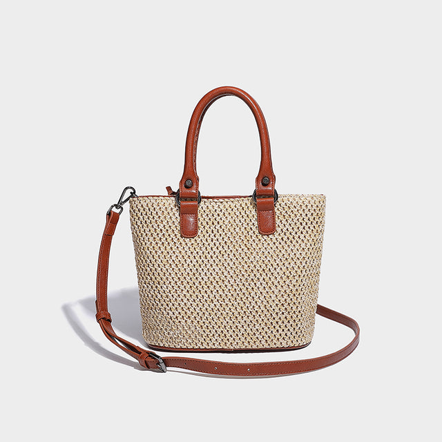 Mila Natural Raffia Camel