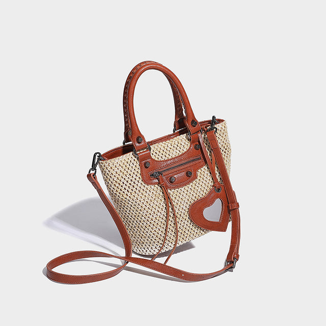 Mila Natural Raffia Camel