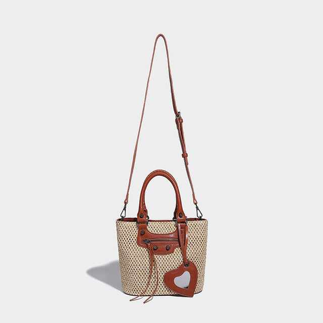 Mila Natural Raffia Camel