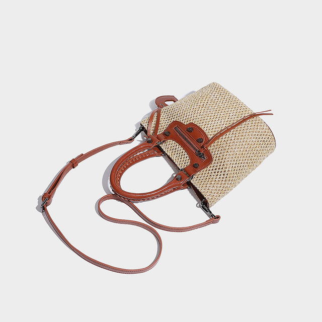 Mila Natural Raffia Camel